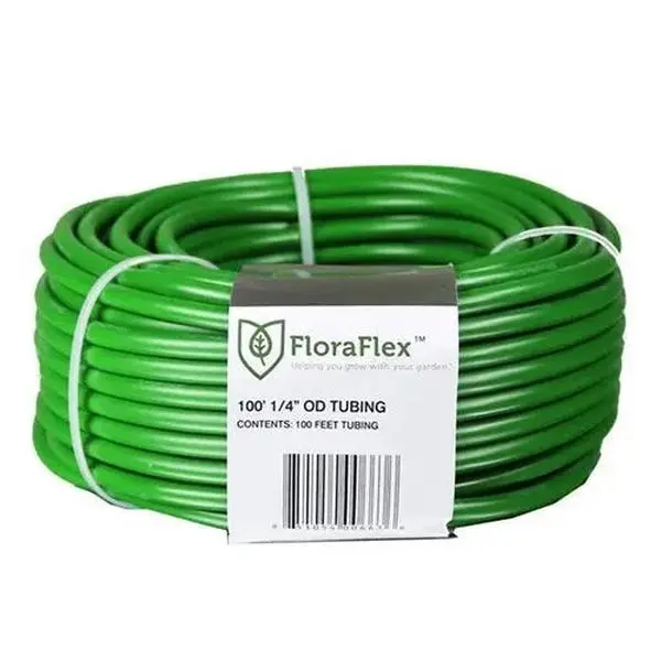 FloraFlex Tubing 1/4'' OD 100ft. - Durable and Flexible Tubing for Various Applications