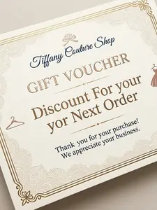 Tiffany Couture Shop Appreciation Card for Customers