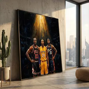 Michael Jordan, Kobe , LeBron Poster  Sports Decor for Man Cave Gift, Office Decor