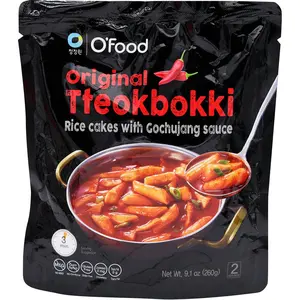 CJ O'Food Tteokbokki Korean Rice Cakes Spicy/Garlic Flavor Instant Food