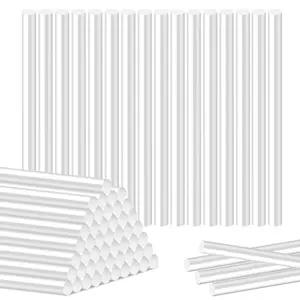 Ainiv 50 Pack Hot Glue Sticks, Mini Glue Sticks for Hot Glue Gun, 0.27" Diameter x 4" Long, Large Hot Glue Gun Sticks for All Purpose, Quick Bonding for Art DIY Craft Repairing, Clear