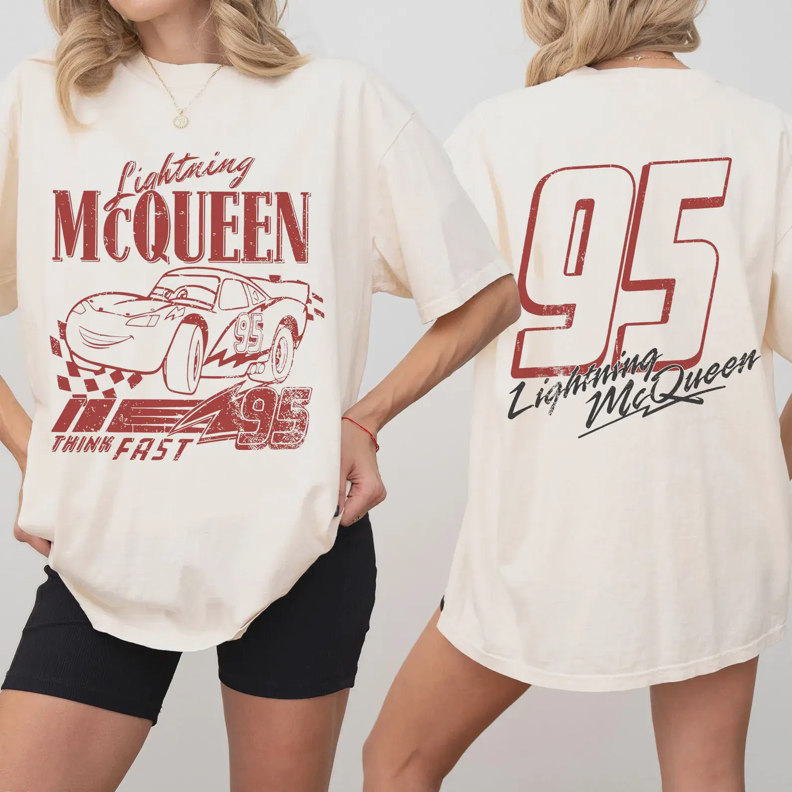 Retro Lightning Mcqueen Shirt, WDW Cars Shirt, Cars Family Vacation 2026 Tee, WDW Cars land