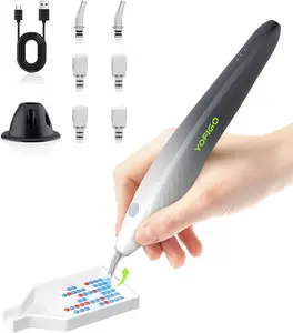 YOFIGO Electric Diamond Painting Pen,Wireless Art Pen for Diamond Painting with 3 Adjustable Suction Levels, Professional Diamond Art Pen with Magnetic Charging Base, Tool for DIY Craft