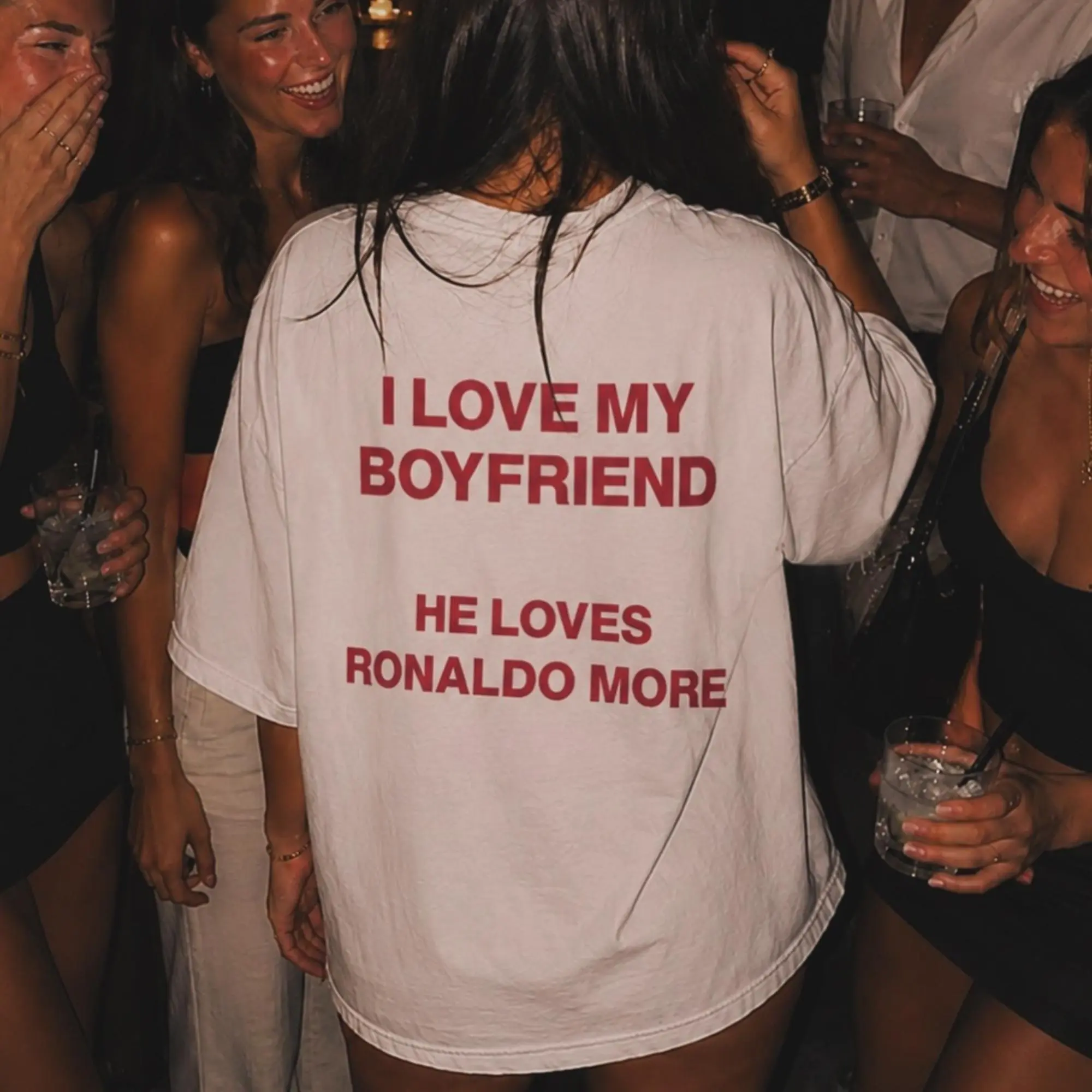 I Love My Girlfriend Shirt Portuguese Football Star Tee Funny Soccer Fan Couple Graphic T-Shirt Aesthetic Sarcastic Saying Apparel Humorous Quotes Crewneck Sweatshirt Game Day Pullover Hoodie Unique Gift for Girlfriend Boyfriend