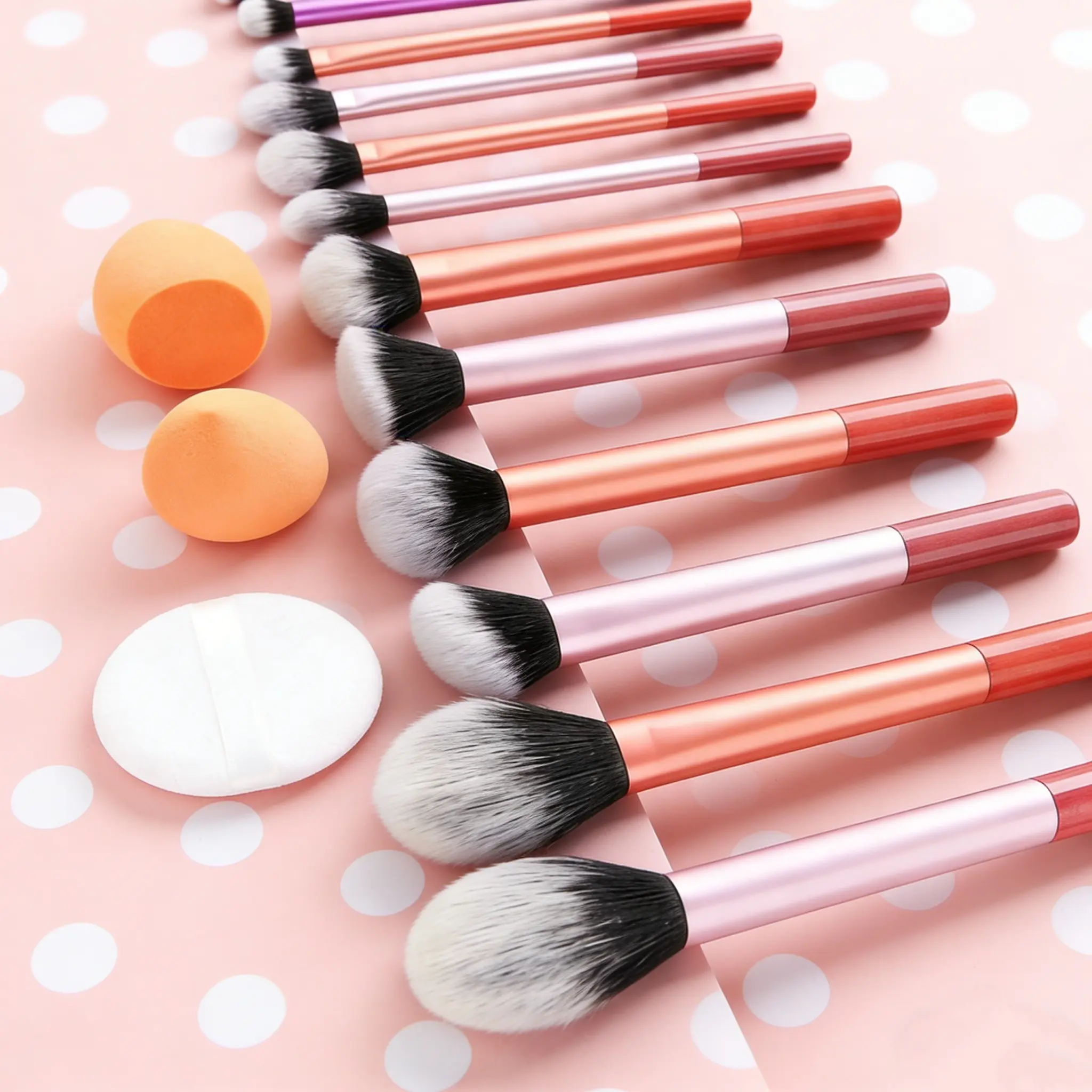 Multi-Functional Makeup Brush Set, Cosmetic Brushes, Includes Loose Powder Brush, Blush Brush, Foundation Brush, Eyeshadow Brush, Blender Brush, Contour Brush