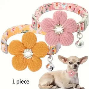 Trendy Pet Jewelry: Hot Sale Shiny Rhinestone Pet Collar for Small Medium Dogs and Cats