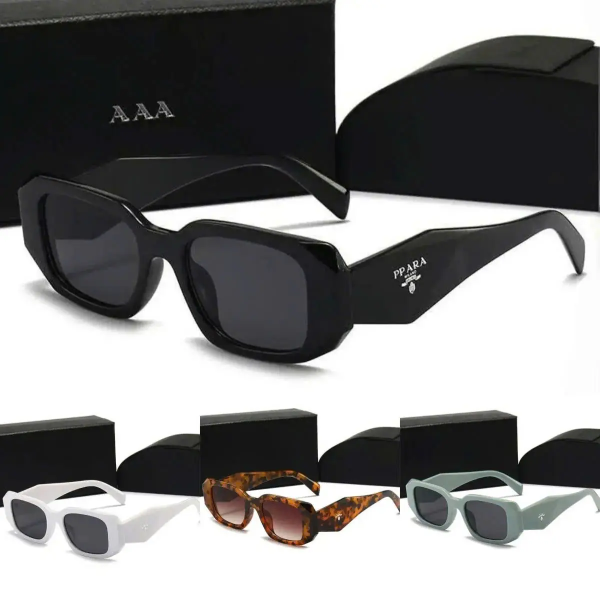 Trendy Chunky Square Sunglasses for Women & Men – Retro Thick Frame UV Protection Street Style Shades