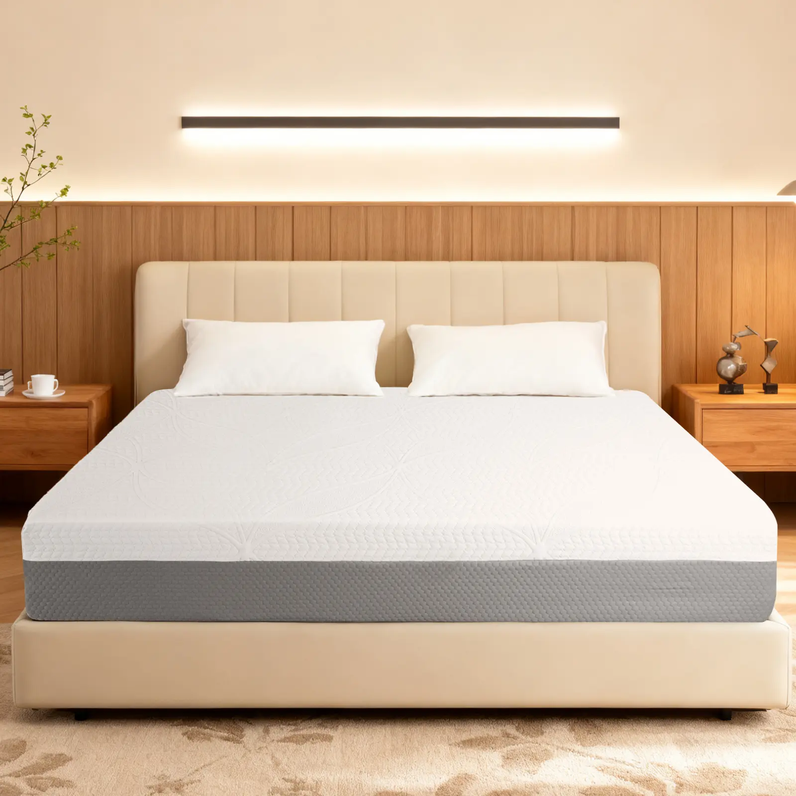 10/12/14 Inch Premium FULL Mattress - Premium 4-Layer Foam Sofa & Mattress - Japanese Design & Manufacturing, Ultra-Breathable, Eco-Friendly, Antimicrobial, Ergonomic Zoned Support, CertiPUR-US & OEKO-TEX