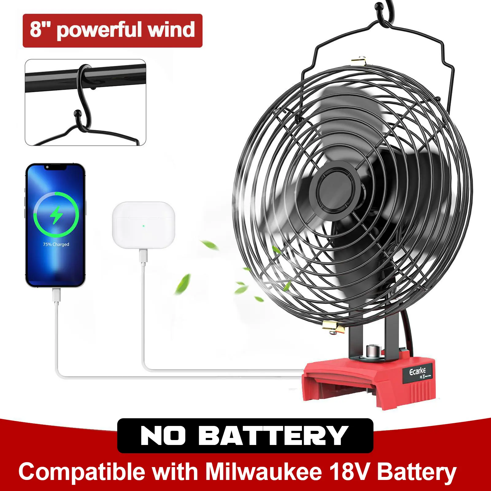 (No Battery) 8'' For Milwaukee