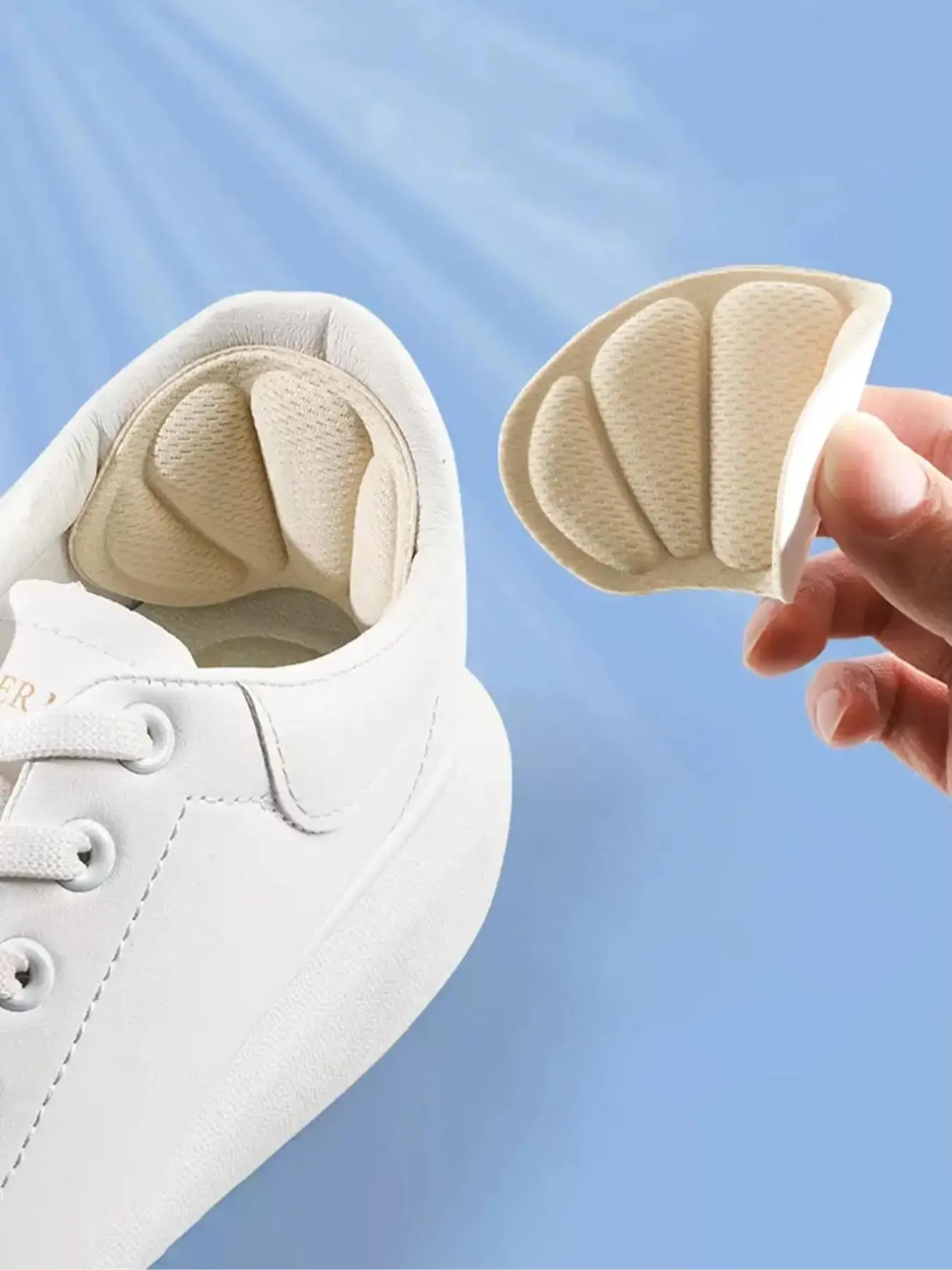 Reusable Anti-Slip Heel Cushion, Shoe Cushion, Mesh Heel Pads, Self-Adhesive Thick Heel Grips, Unisex Comfort Heel Liners, Protective Foot Care, Heel Inserts, Non Slip Protector