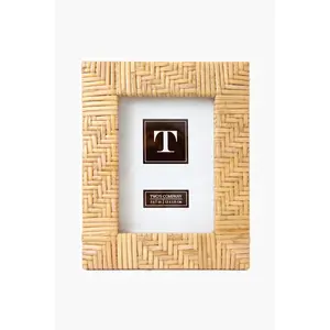 Zig Zag Rattan 5x7 Picture Frame