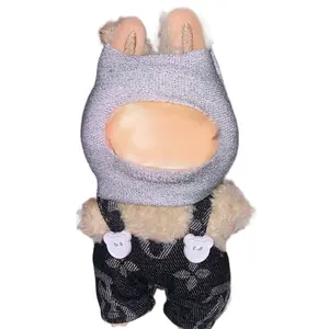 Labubu Silver Glitter Ski Mask