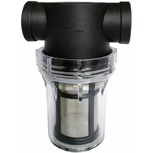 3/4" Female NPT Inline Strainer with 100 Mesh Stainless Steel Filter Screen, Sediment Filter for RV Water Tank Garden Hose  Washer