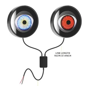 Y90A-LED Devil Eyes Decoration For Car Headlights, Dynamic Eye Light Accessories For Suvs And Motorcycles