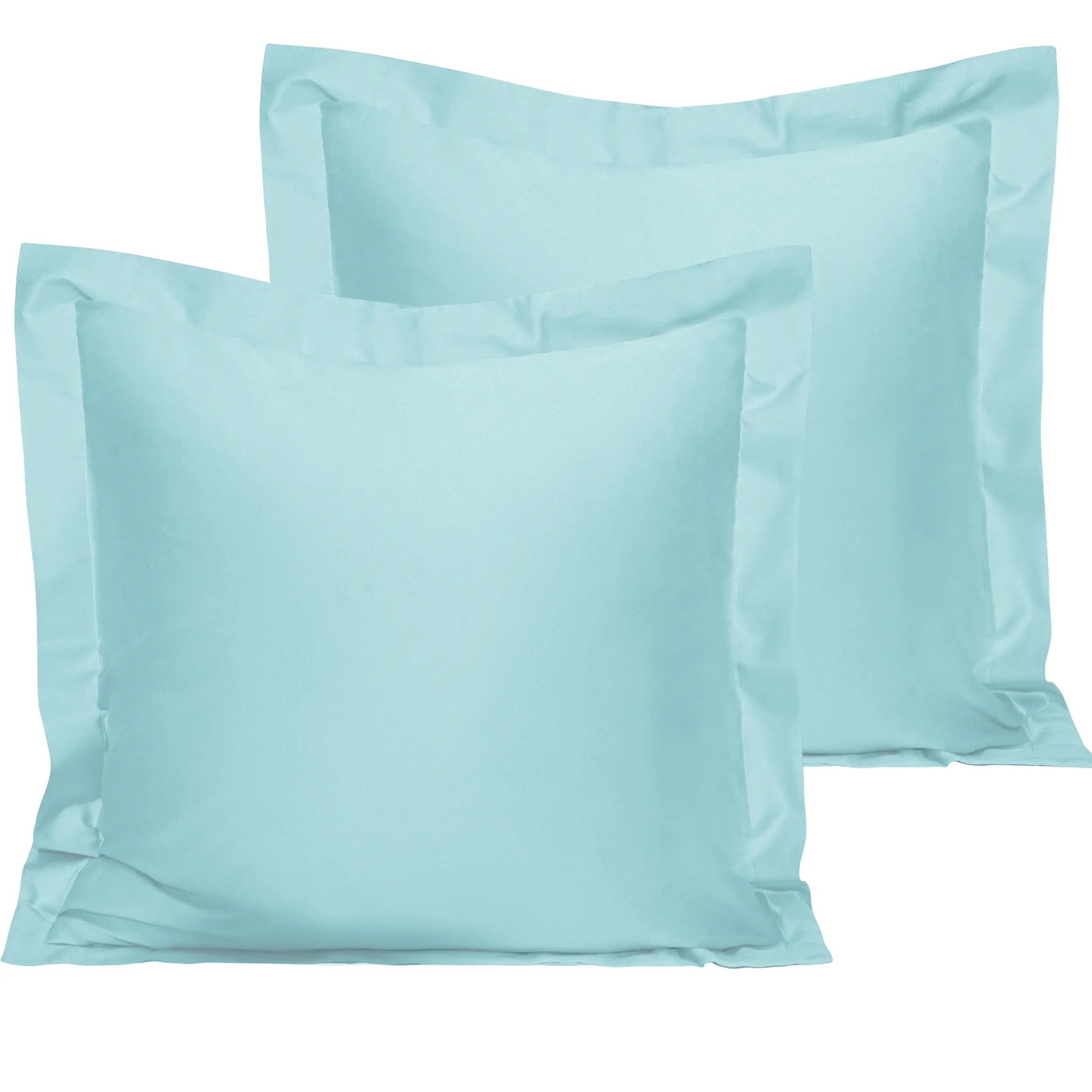 [ Summer Sale Deals ]NTBAY 2 Piece 500 Thread Count  Egyptian Cotton Euro Pillow Shams, Super Soft and Breathable European Throw Pillow Covers, Square Pillow Cases, Mothers Day Gift, 26"x26"