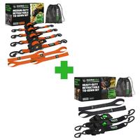 1” ORG 4pc + 2” BLK 2pc