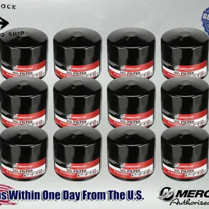 Mercury OEM MerCruiser Oil Filter Sterndrive and IB Engines 866340K01-12PACK