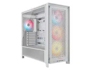 CORSAIR FRAME 5000D RS ARGB Modular High Airflow Mid-Tower PC Case, White – Fully Customizable Design –  InfiniRail™ Fan Mounting System – Fits Multiple 360mm Radiators or a 420mm Radiator – Reverse Motherboard  Connector Compatible