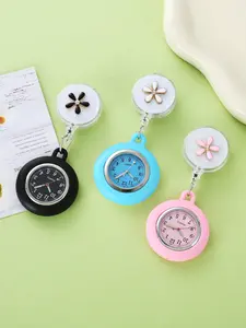 Luminous Hands Nursing Wristwatch with Lapel-Clip Design, Featuring a Second Hand and Professional-Grade Large-Screen Digital Nursing Display.