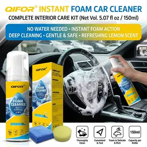 Powerful Multi-Purpose Foam Cleaner: 2-in-1 Car Cleaning Kit & Home Furniture Stain Remover. Safe on Fabric & Plastic. Professional Foam Cleaner Car for Deep Cleaning!