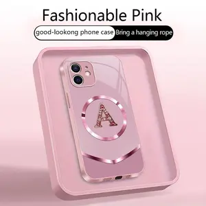 Suitable for [iPhone 12 Mini] high-end MagSafe phone case，Features a magnetic attachment function, premium design that is both practical and affordable—choose from all 26 letters.YM99