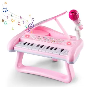 Children's Piano Toy Keyboard, Musical Instrument Toy with Microphone, Multi-use Educational Toys for Kids, Birthday Gifts, Kids Toys