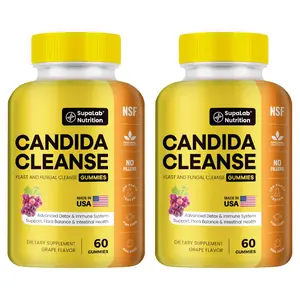 Candida Cleanse Gummies Power Pack- Yeast Detox & Flora Balance & Gut Health | 120 Gummies-MADE IN USA