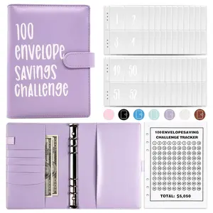 100 Envelopes Challenge Binder Money Saving Challenge Budget Binder with Cash Envelope Way to Save $5,050 Money Saving Binder Money Saving Binder for Budgeting envelope money cash envelope
