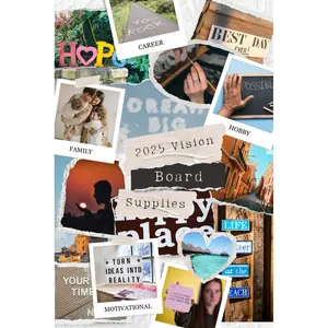 2025 Vision Board Supplies: Inspiring Images, Positive Quotes, and Pictures to Inspire Your Dreams Paperback – January 5, 2025