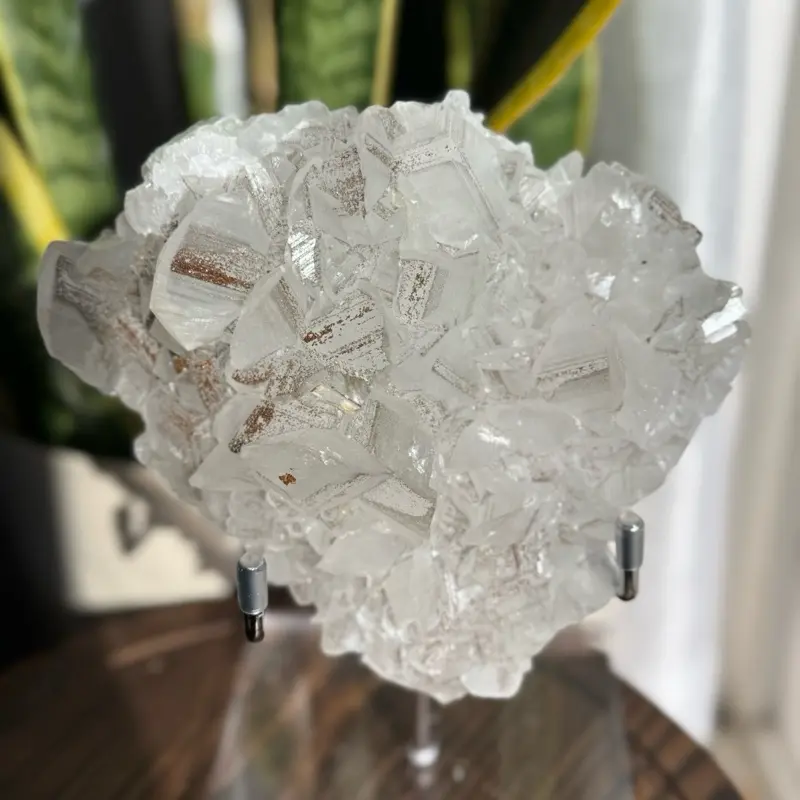 UV Reactive Benz Calcite with Green Fluorite Coin – Fluorescent Collector Crystal Specimen