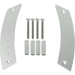 Door Panel Pull Handle Set For Beetle 1998-2010, Aircraft Grade Aluminium, Silver, 2 Handles With 4 Screws