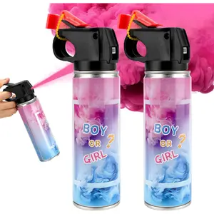 Reveal Fire Extinguisher 2 Packs, Gender Reveal Smoker Bomb, Baby Girl Reveal Party Ideas for Gender Reveal Decoration (Small, Pink)