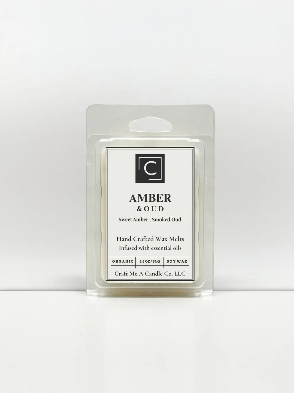 Amber & Oud Wax Melts | Hand-Crafted Wax Melts | Organic Soy Wax Melts