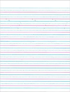 212 MAIN Half-In Ruled Sulphite Bond Paper, Classic Ruled Paper for Grade 3 Students, Office Stationery Supplies