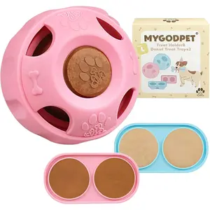 Party Popsicle and Treat Tray, Silicone Long-Lasting Interactive Dog Toys, Frozen Treat Dispensing, Keep Your Pup Busy, Compatible with Woof Pupsicle Chicken Refill Pops, for Dogs 25-74 lbs