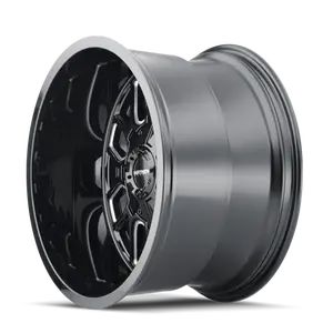 Mayhem 8107 Cogent 20x10 / 5x127 BP / -19mm Offset / 87.1mm Hub Black w/ Milled Spokes Wheel