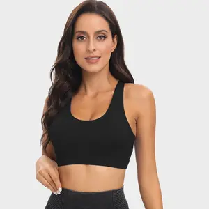 RUNNING GIRL Criss-Cross Back Padded Sports Bra for Women Medium Support Gym Bra with Removable Cups for Medium-Impact Workouts Yoga Fitness Training #SummerVibes Gymswear summerwins