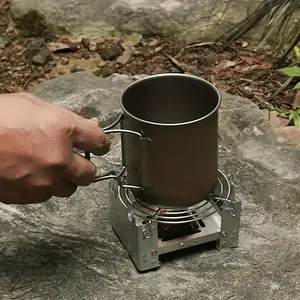 Ultra-Light Foldable Pocket Stove for Outdoor Activities & Camping, Durable Iron Wood Burning Stove, Space-Saving, Portable Design, Lightweight Camp Stove, Collapsible Backpacking Stove