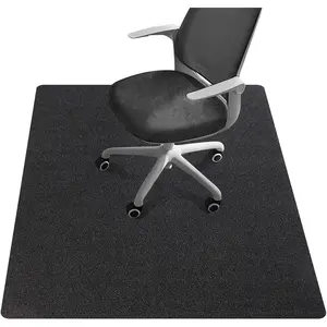 Office Chair Mat - for Hardwood Floors, Large Non-Slip Easy-Clean Floor Protection Blanket (Black, "48 x 36in").
