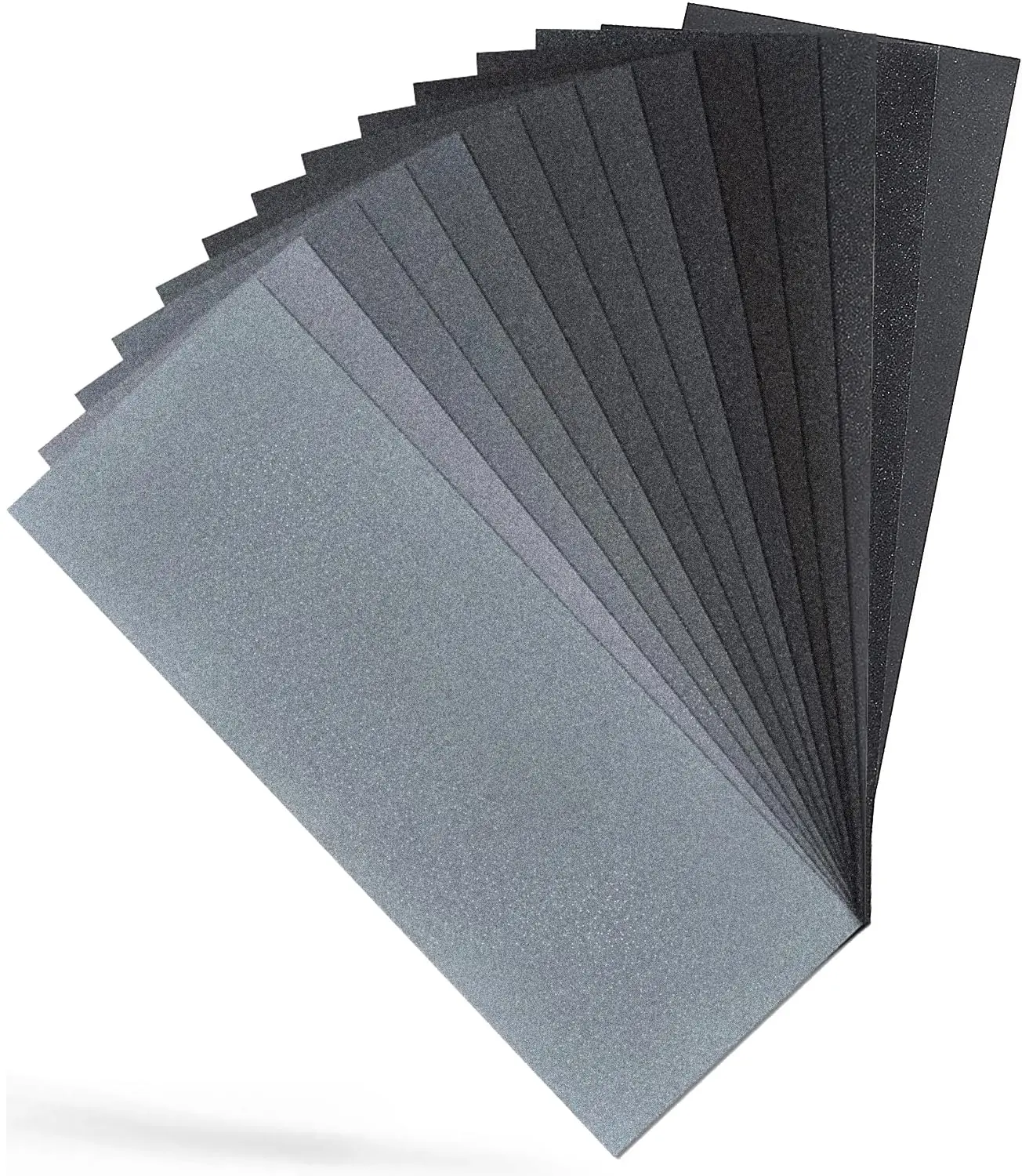 Sand Paper Variety Pack, 14 count Wet/Dry Assorted Sandpaper for  Metal Crafts and  Sanding, 400/600/800/1000/1200/1500/2000 Grit, 9 x 3.6 Inch