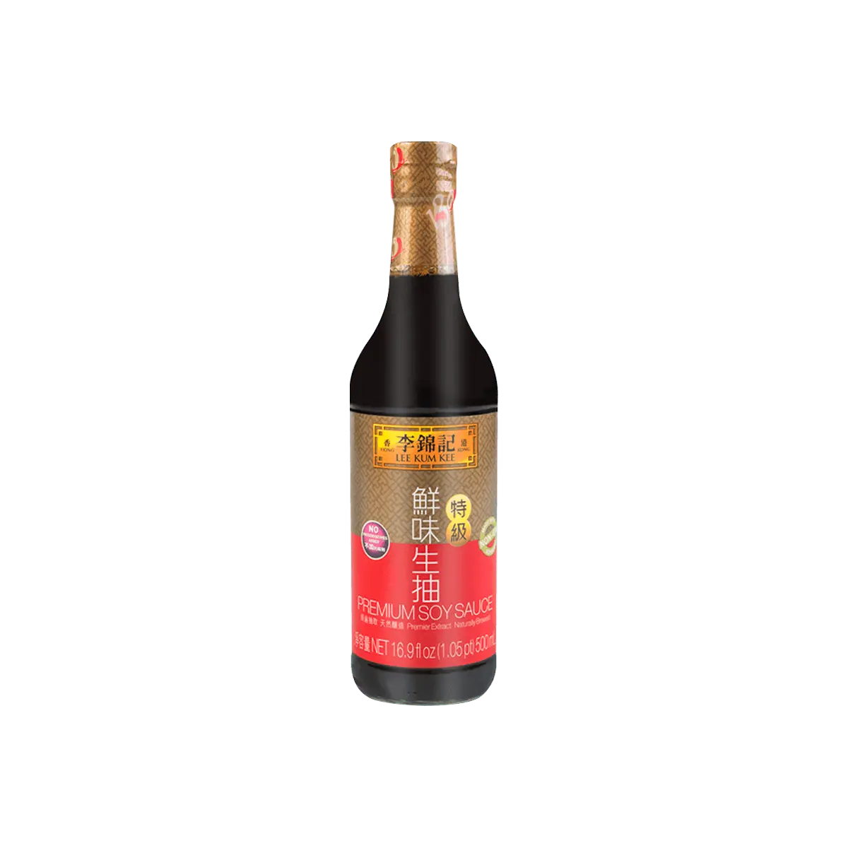 LEE KUM KEE Premium Soy Sauce 500ml - Perfect for Stir-Frying and Salad Dressings