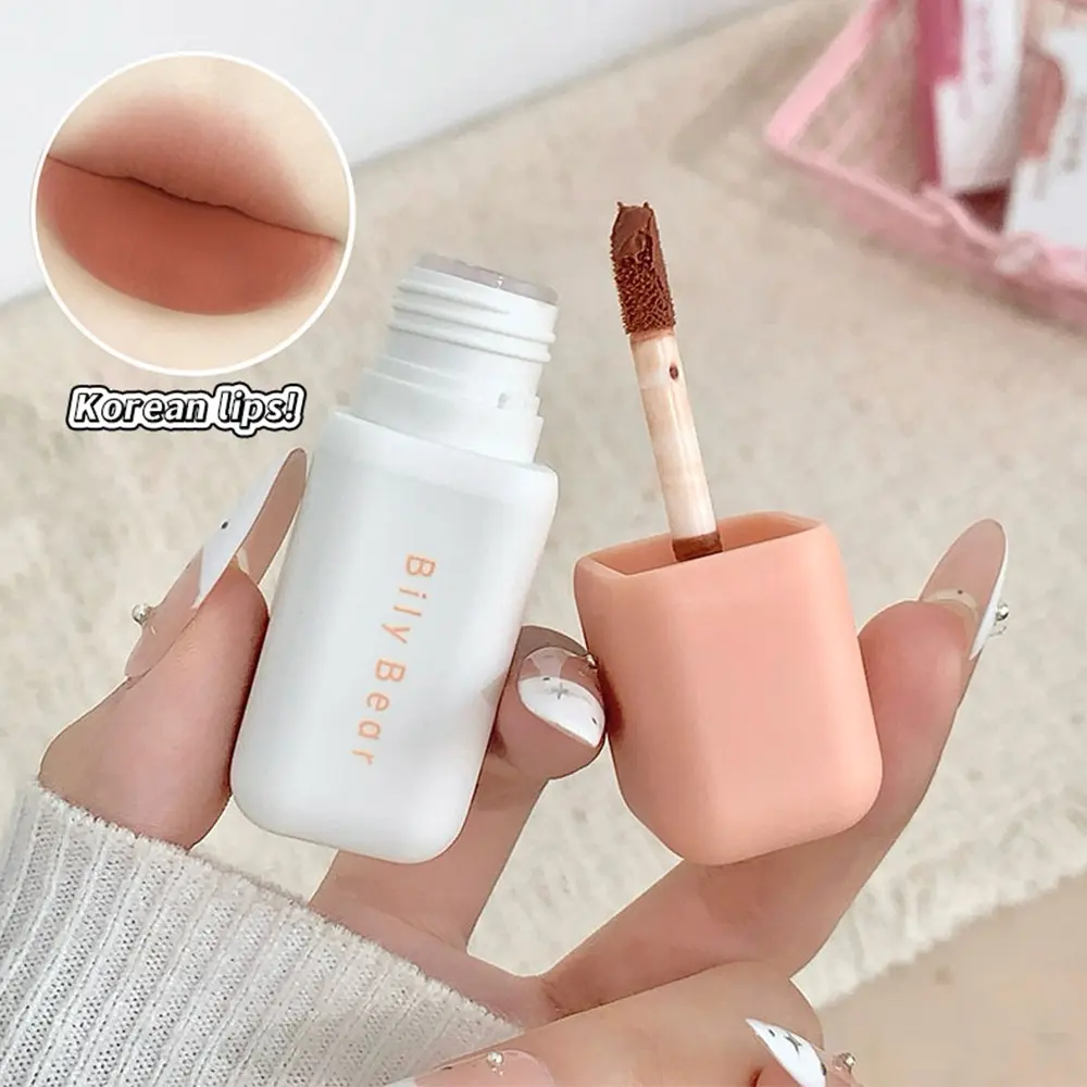 Billy Bear Velvet Matte Lipstick Long-Lasting Solid Color Smooth Finish Perfect for Daily Use Enhances Natural Beauty