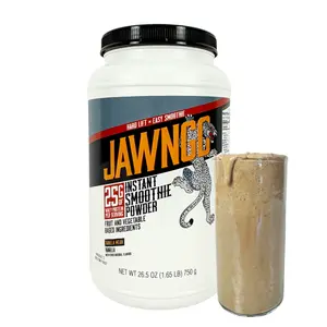 Jawngo Vanilla Protein Smoothie Powder – 25G Whey Protein + Real Fruits & Vegetables – Blueberry, Banana, Monk Fruit, Kale, Spinach, Turmeric, Coconut Milk – Smooth Texture, Great Taste – 15 Servings
