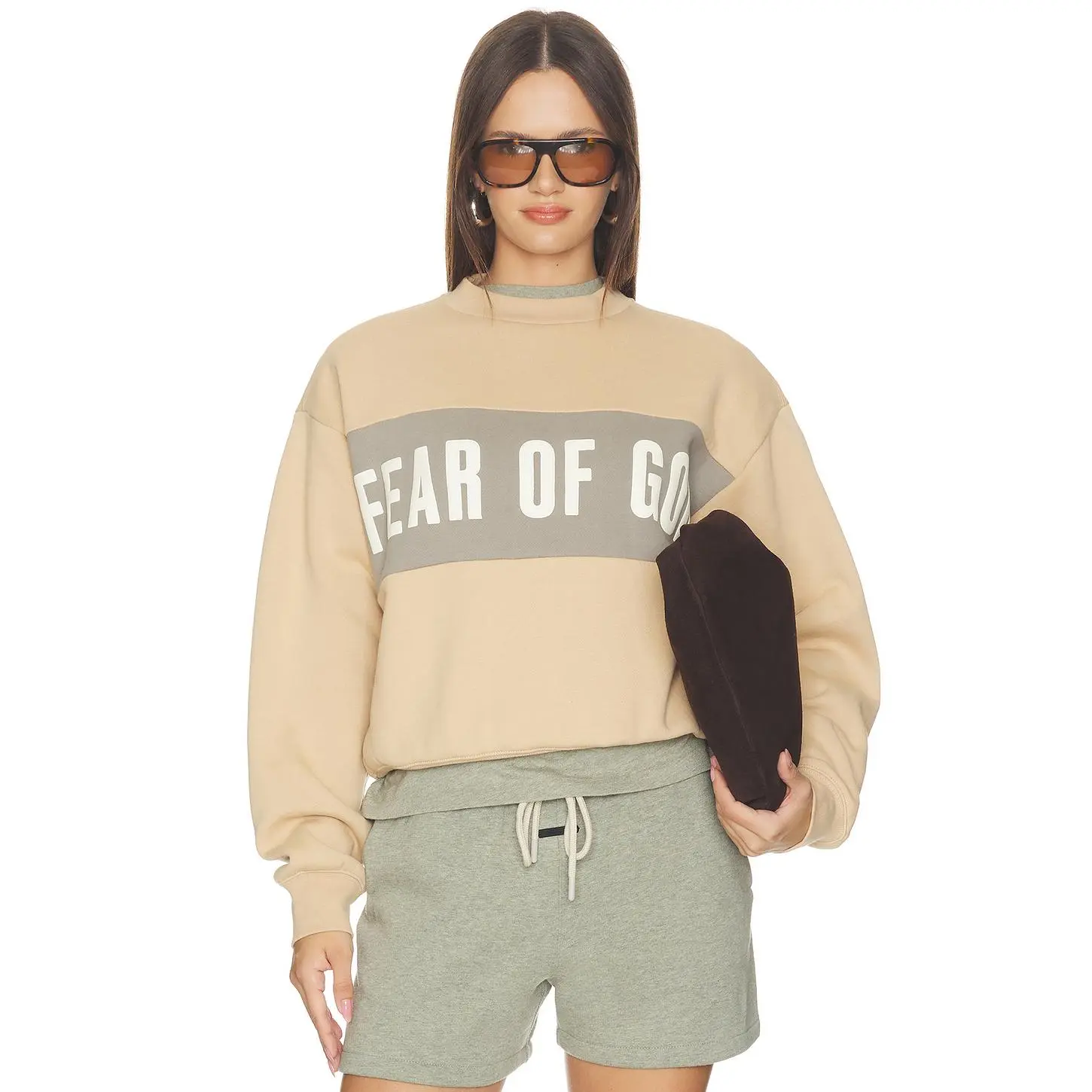Fear of God ESSENTIALS Classic Sweatshirt in Ginger & Seal