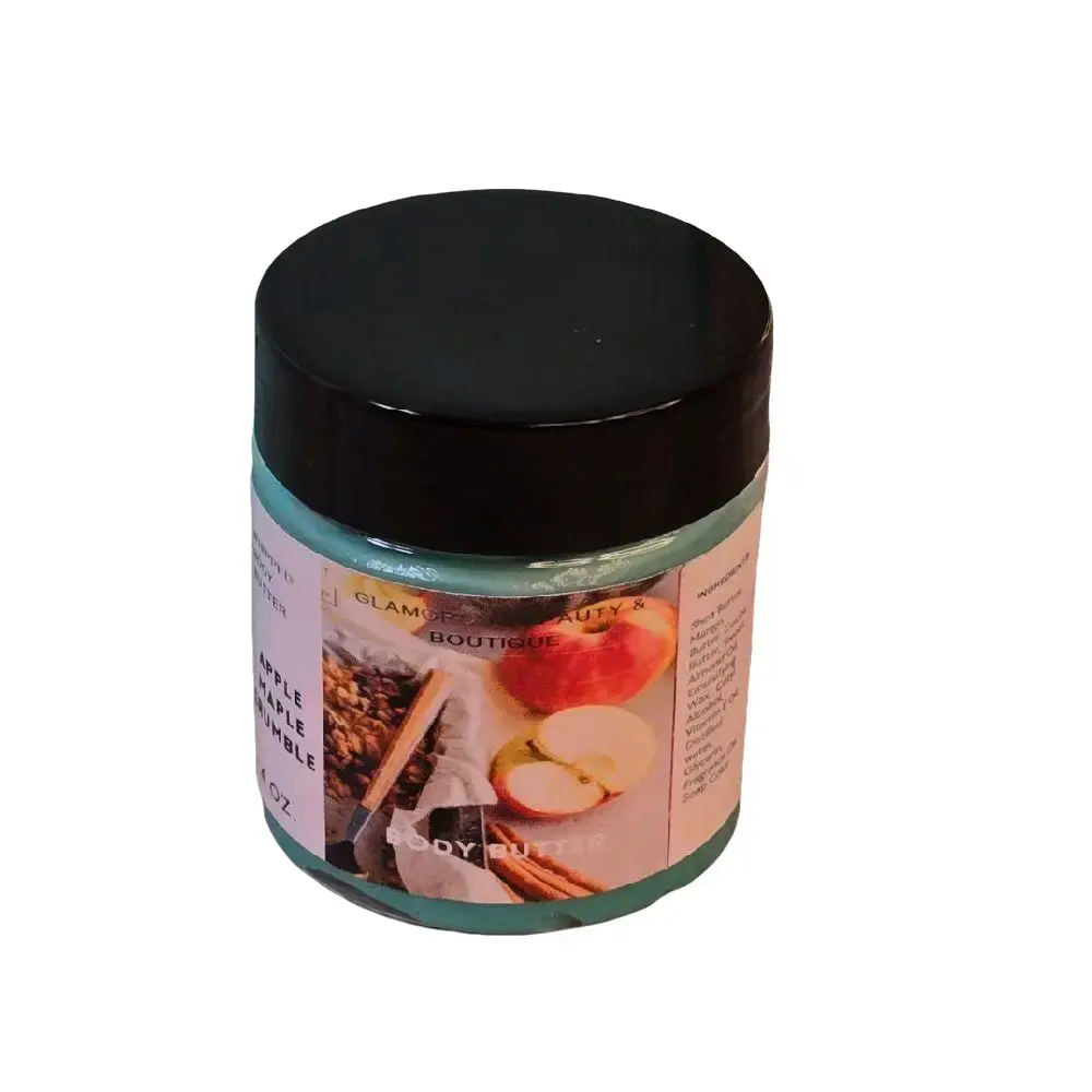 Apple Maple Crumble Whipped Body Butter. Handmade Shea & Mango Butter Body Frosting. All Natural Non Greasy Emulsified Body Butter moisturizing body moisturizer Skin Repair Nourishing Organic Soothing Scent Cosmetic