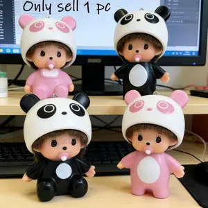 Cute Monkey Keychain, Adorable Monchi Key Ring for Bags, Perfect Day Gift, Fun Accessory for Kids