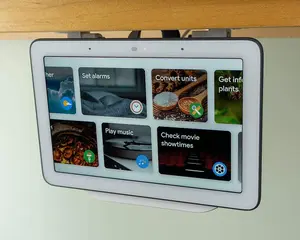 Google Nest Hub Home Under Cabinet Mount | 1st & 2nd Gen Compatible (White)