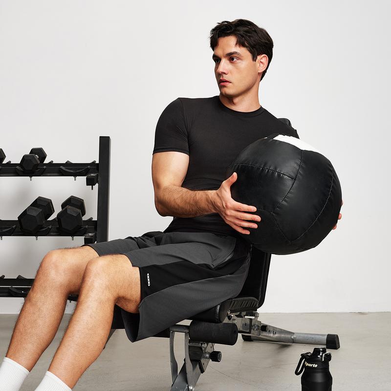 Nebility Men’s Compression Shapewear T-Shirt, Quick Dry Stretch Odor-Resistant Muscle Fit Workout Tee, Ultra-Light Breathable Training Top for Gym & Daily Wear