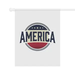 America Patriotic Garden Flag — Red White Blue Home & Yard Banner