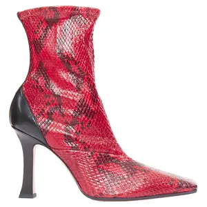 Pre-owned Celine Women's Old Celine Phoebe Philo Madame Flared leather square toe ankle boots by Rebag